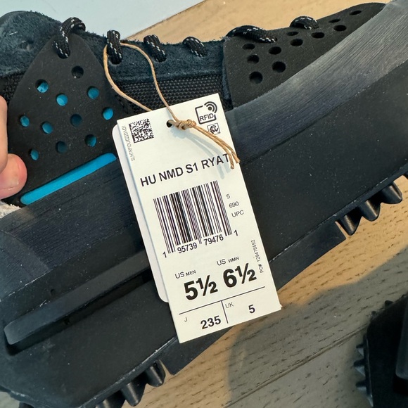Adidas x Humanrace Hu NMD S1 Ryat Pharrell Black Shoes NWT - Picture 10 of 10